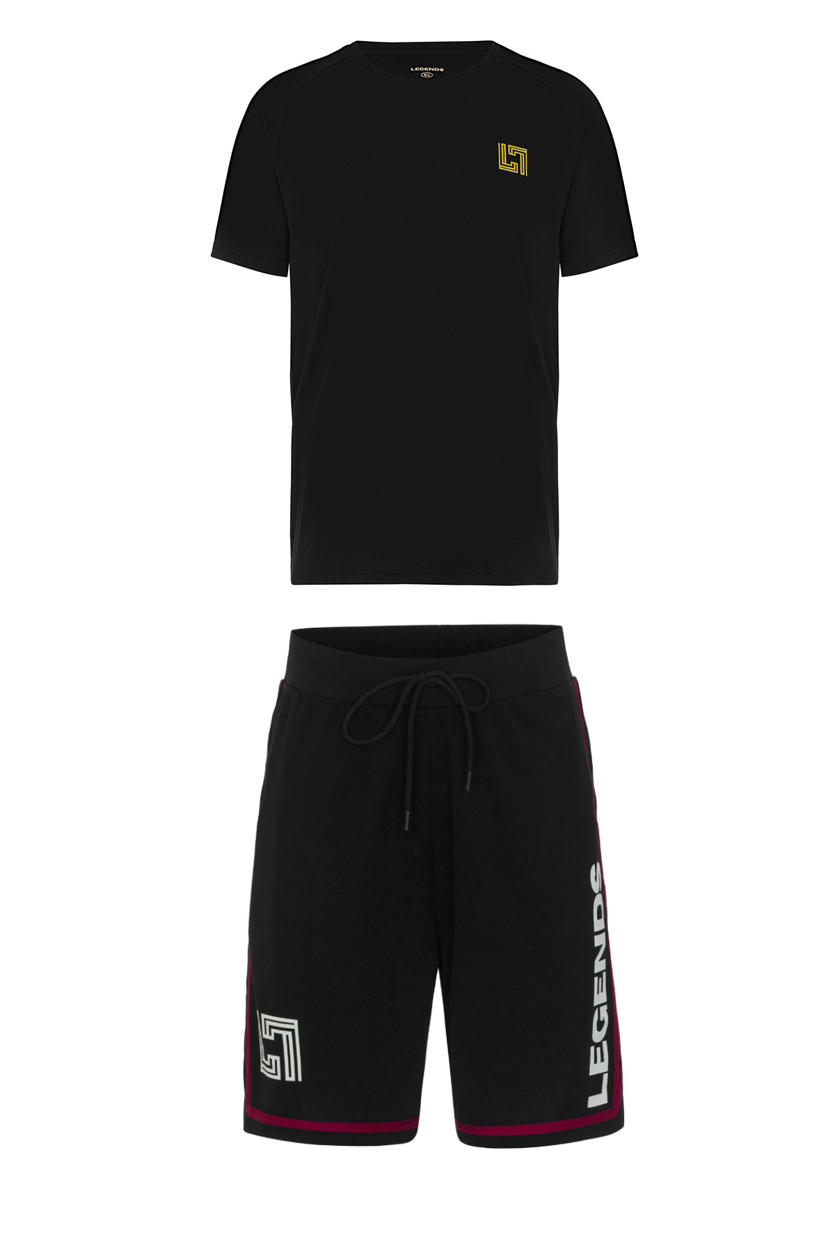 BASKETBALL SHORTS & Brand Basic T-Shirt SET